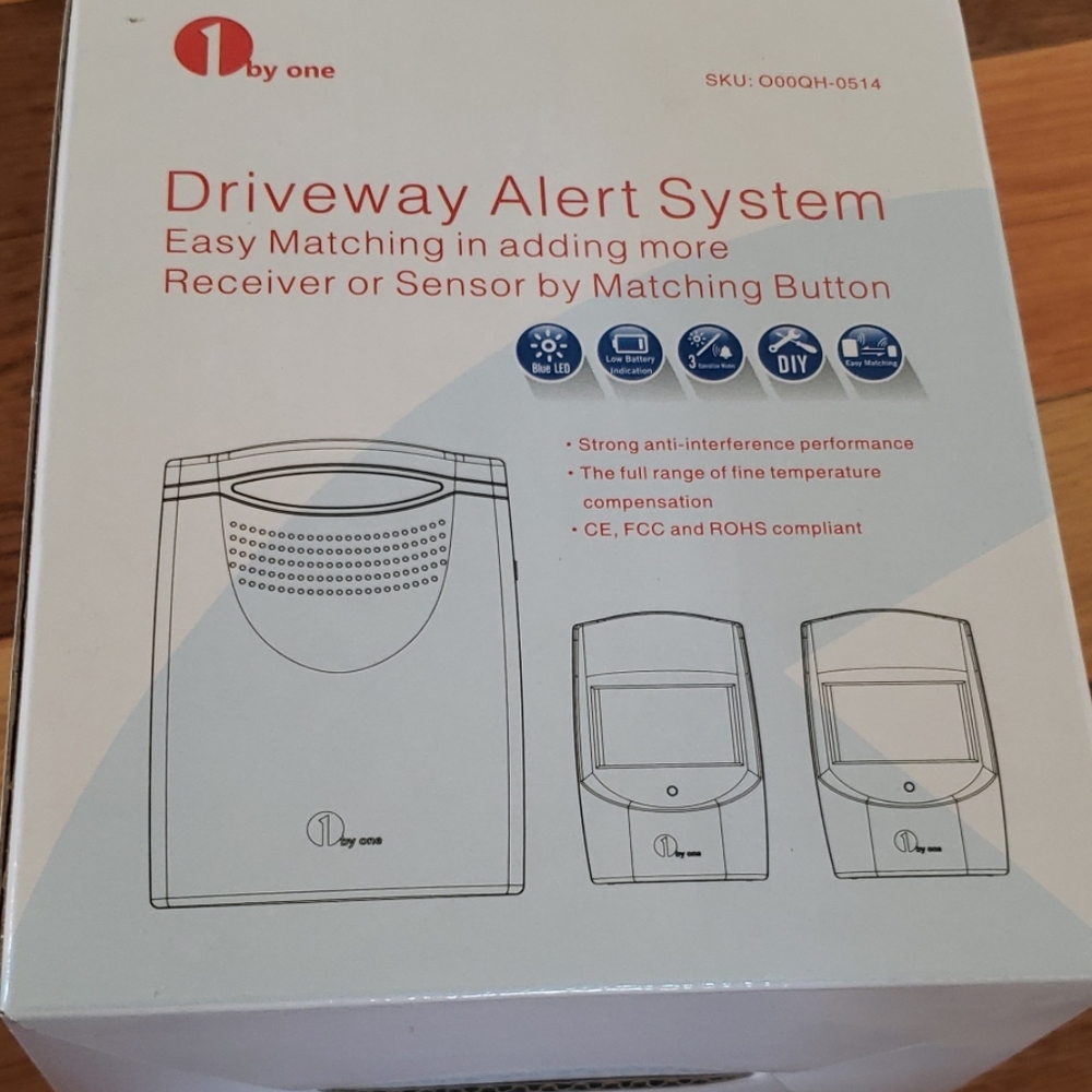 1 by one driveway alert system brand new